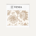 Beige royal garden upholstery fabric swatch by Venia Home