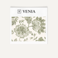 Bottle green royal garden upholstery fabric swatch by Venia Home