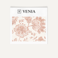 Pink royal garden upholstery fabric swatch by Venia Home