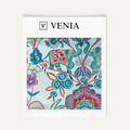 Mint royal march upholstery fabric swatch by Venia Home