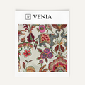 Terracotta royal march upholstery fabric swatch by Venia Home