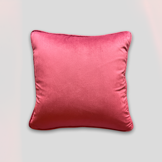 solid red cushion cover