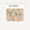 Beige songbird trail upholstery fabric swatch by Venia Home