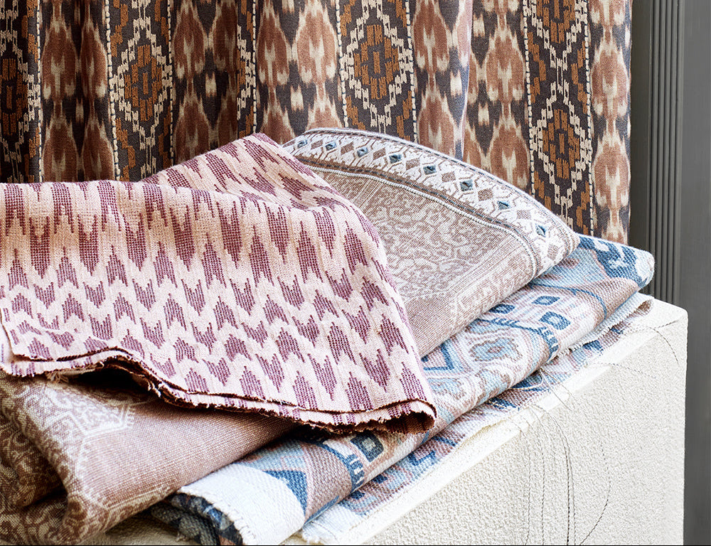 Dull pink spice route impressions fabric texture