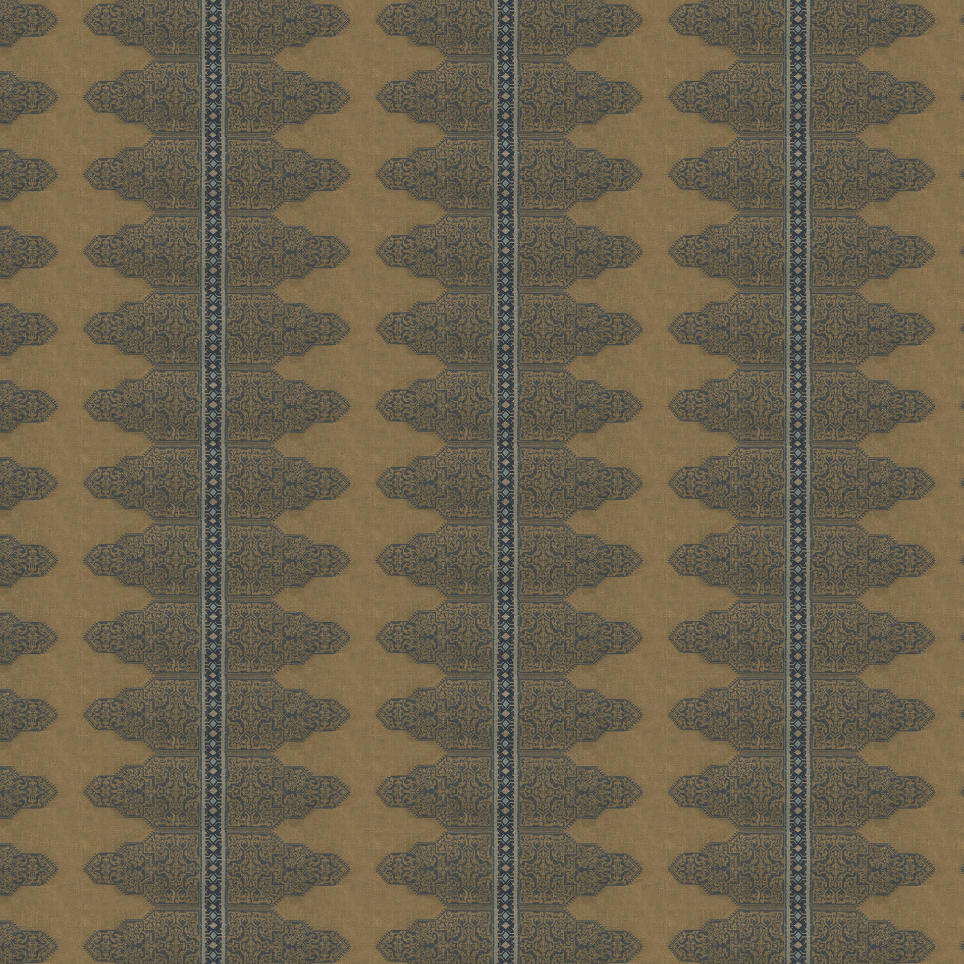 Gold spice route impressions fabric detail