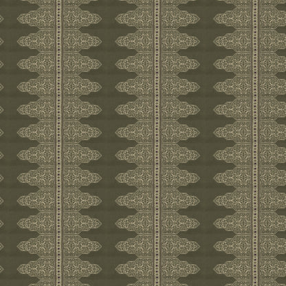 Sage green spice route impressions fabric detail