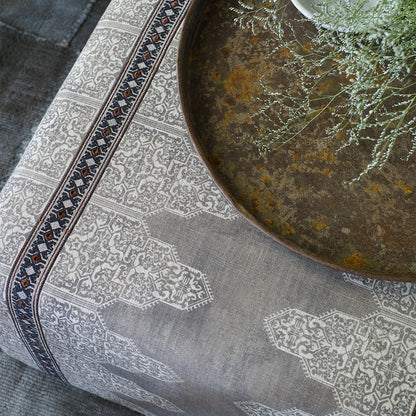 Spice route impressions fabric collection styled detail (silver)