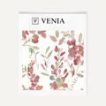 Crimson spring meadow upholstery fabric swatch by Venia Home