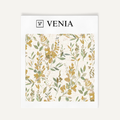 Mustard spring meadow upholstery fabric swatch by Venia Home