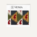 Maroon motif sprout upholstery fabric swatch by Venia Home