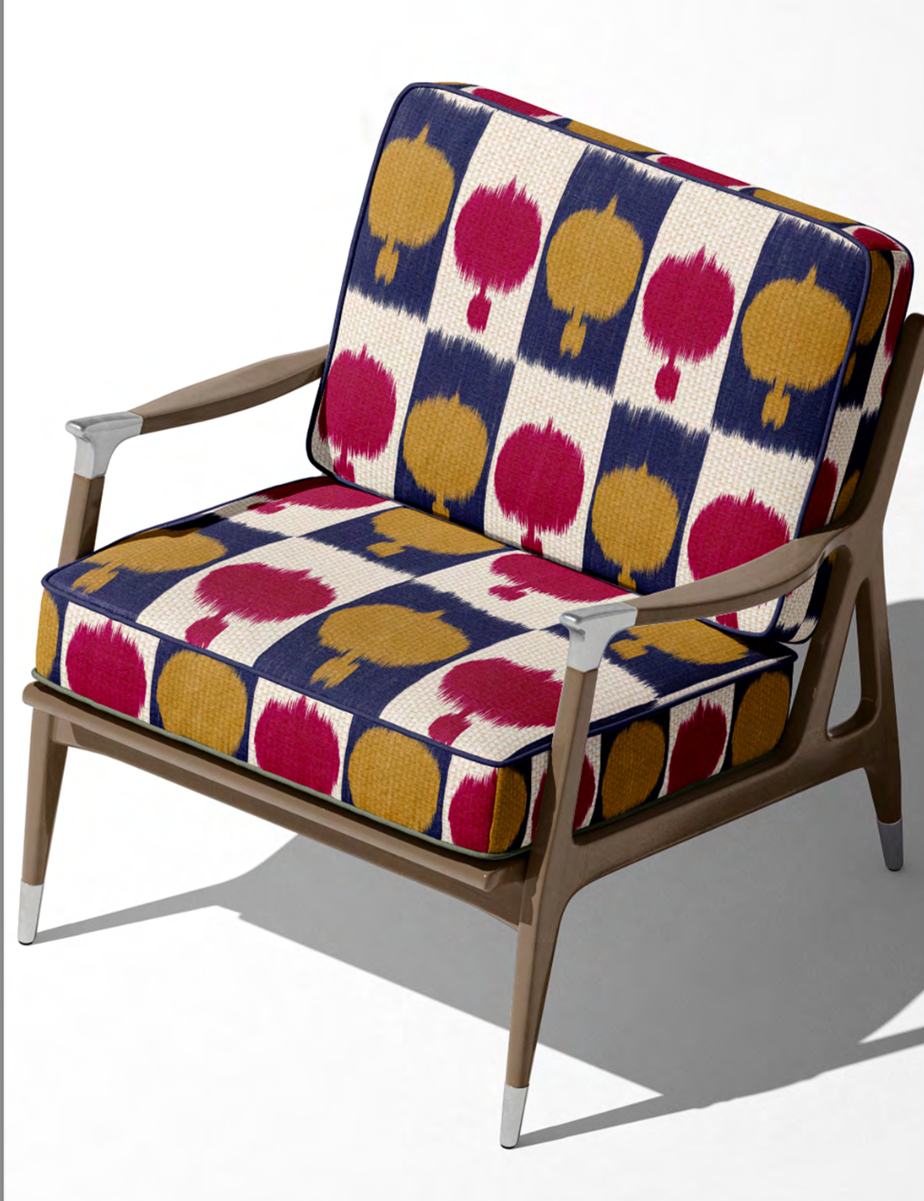 Close-up detail of stripe and dot fabric I