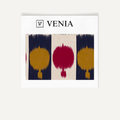 Stripe and dot fabric I upholstery swatch by Venia Home