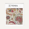 Suzani bloom Bukhara upholstery fabric swatch by Venia Home