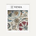 Suzani bloom Kashgar upholstery fabric swatch by Venia Home