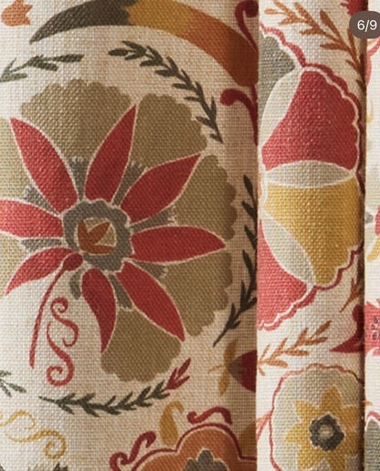 Suzani bloom fabric collection styled detail 2