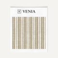 Beige tonal stripe upholstery fabric swatch by Venia Home
