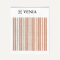 Blush pink tonal stripe upholstery fabric swatch by Venia Home