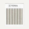 Grey tonal stripe upholstery fabric swatch by Venia Home
