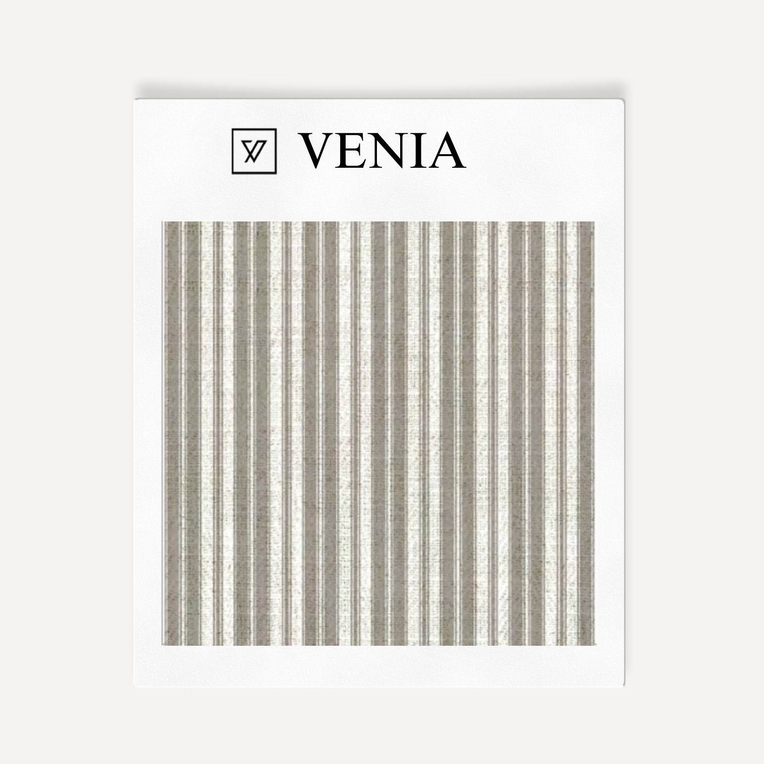 Grey tonal stripe upholstery fabric swatch by Venia Home