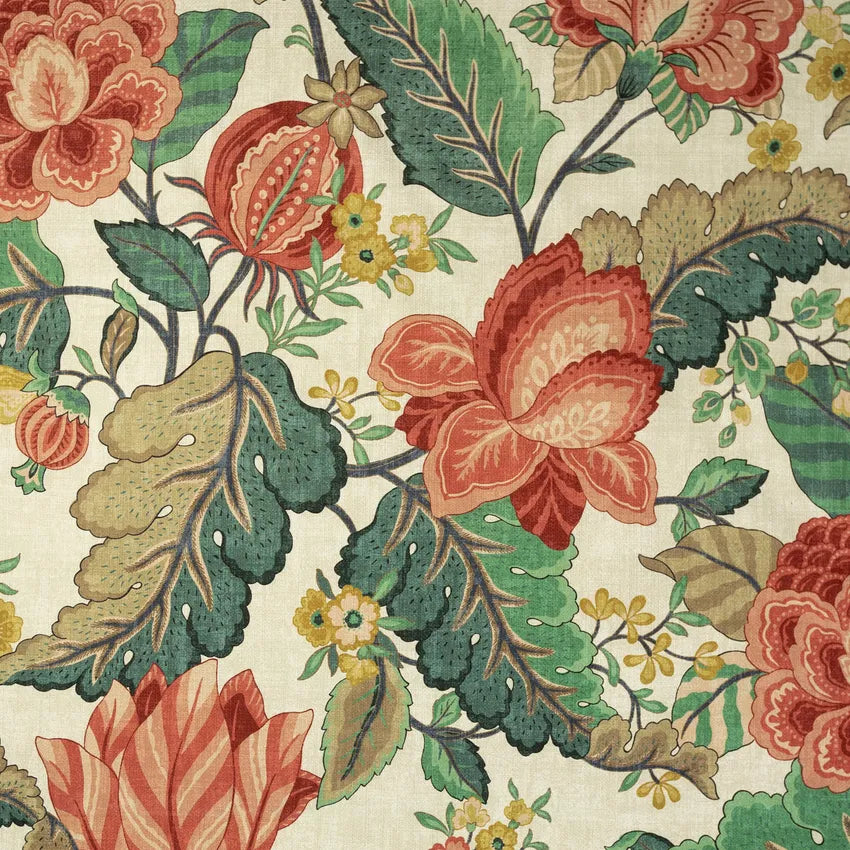 Texture of bright utopia garden fabric