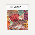 Wild bloom upholstery fabric swatch by Venia Home