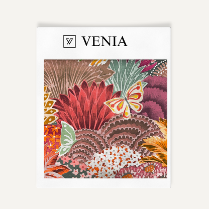 Wild bloom upholstery fabric swatch by Venia Home