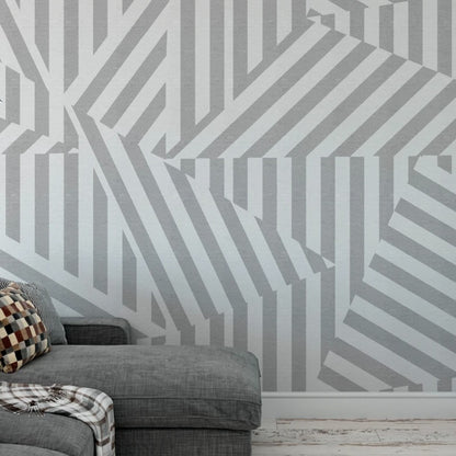 Modern Maze Geometric Wallpaper